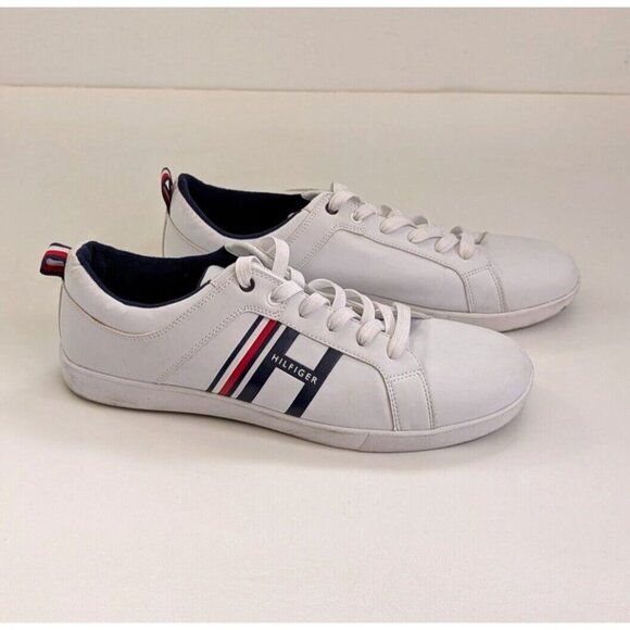 Tommy Hilfiger TMTEARNEY-C Men's White Sneakers Size 13 - Picture 1 of 7